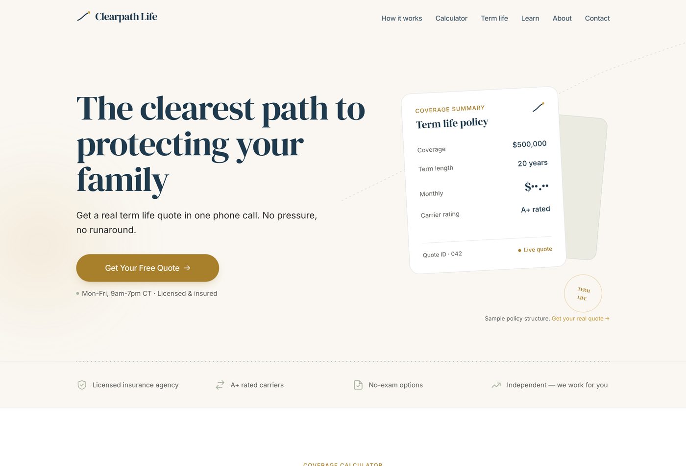Professional consulting website